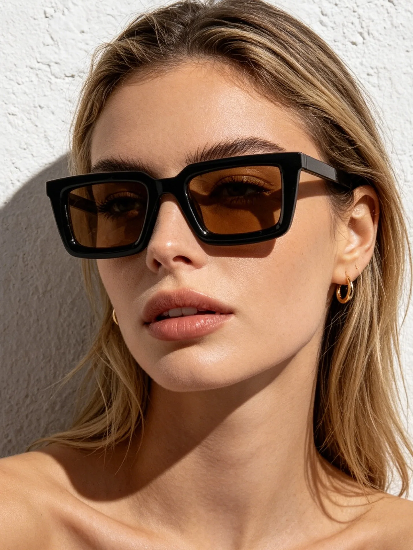 Designer Sunglasses - 빈티지 스타일의 사각형 선글라스, 여성용 및