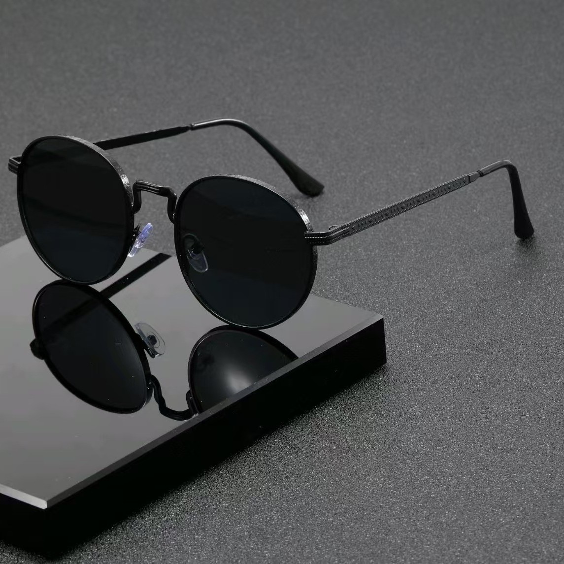 Designer Sunglasses - 패션 클래식 라운드 선글라스 남녀 공용