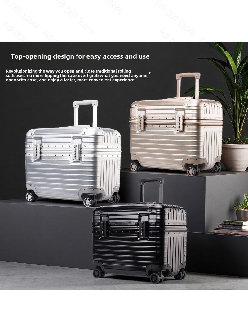 상단 플립 커버 알루미늄 프레임 사진 촬영용 트롤리 케 - Travel Luggage Set 리뷰 및 가격