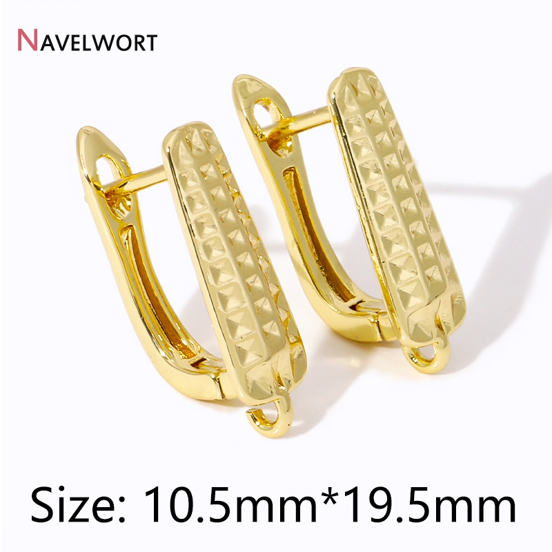 18K 금도금 귀걸이 부자재, 기본형 연결 부품, 황동 - Gold Plated Jewelry 리뷰 및 가격