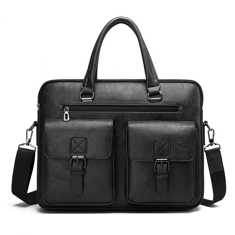 럭셔리 브랜드 남자 비즈니스 서류 가방 PU 가죽 메신 - Leather Briefcase 리뷰 및 가격