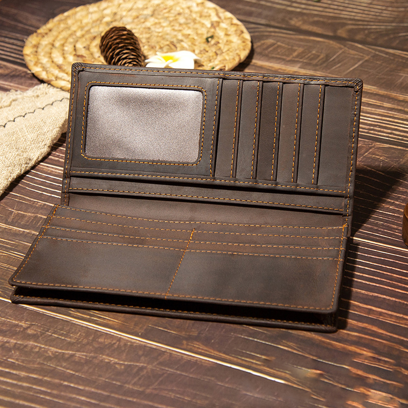 남성용 정품 가죽 장지갑 명함 지갑 1층 소가죽 빈티지 - Leather Wallet Men 리뷰 및 가격