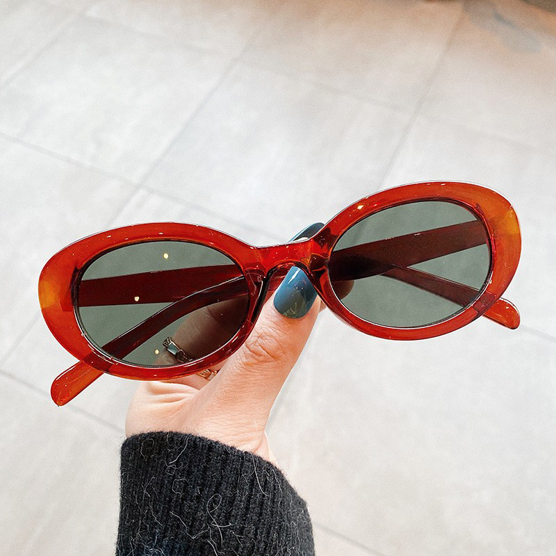 여성용 빈티지 소형 타원형 선글라스, 새로운 패션 브랜 - Designer Sunglasses 리뷰 및 가격