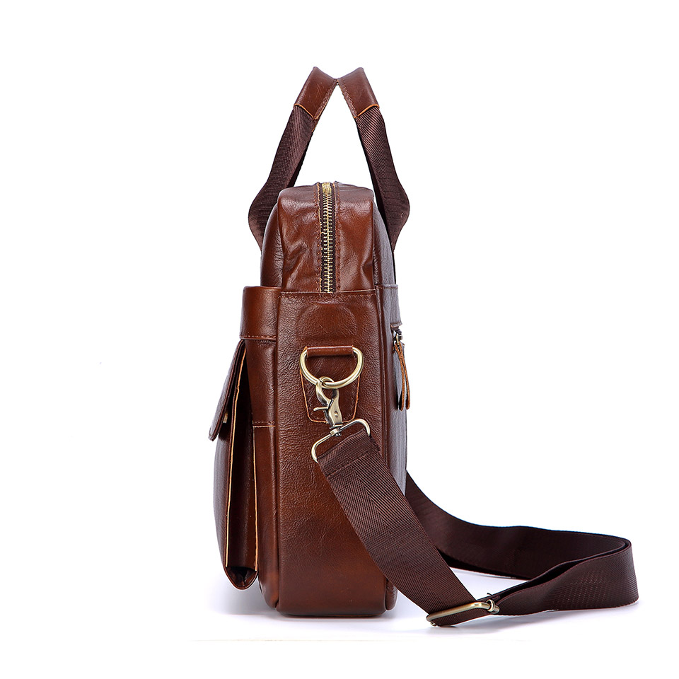 남자 진짜 가죽 핸드백 캐주얼 가죽 노트북 가방 남성  - Leather Briefcase 리뷰 및 가격