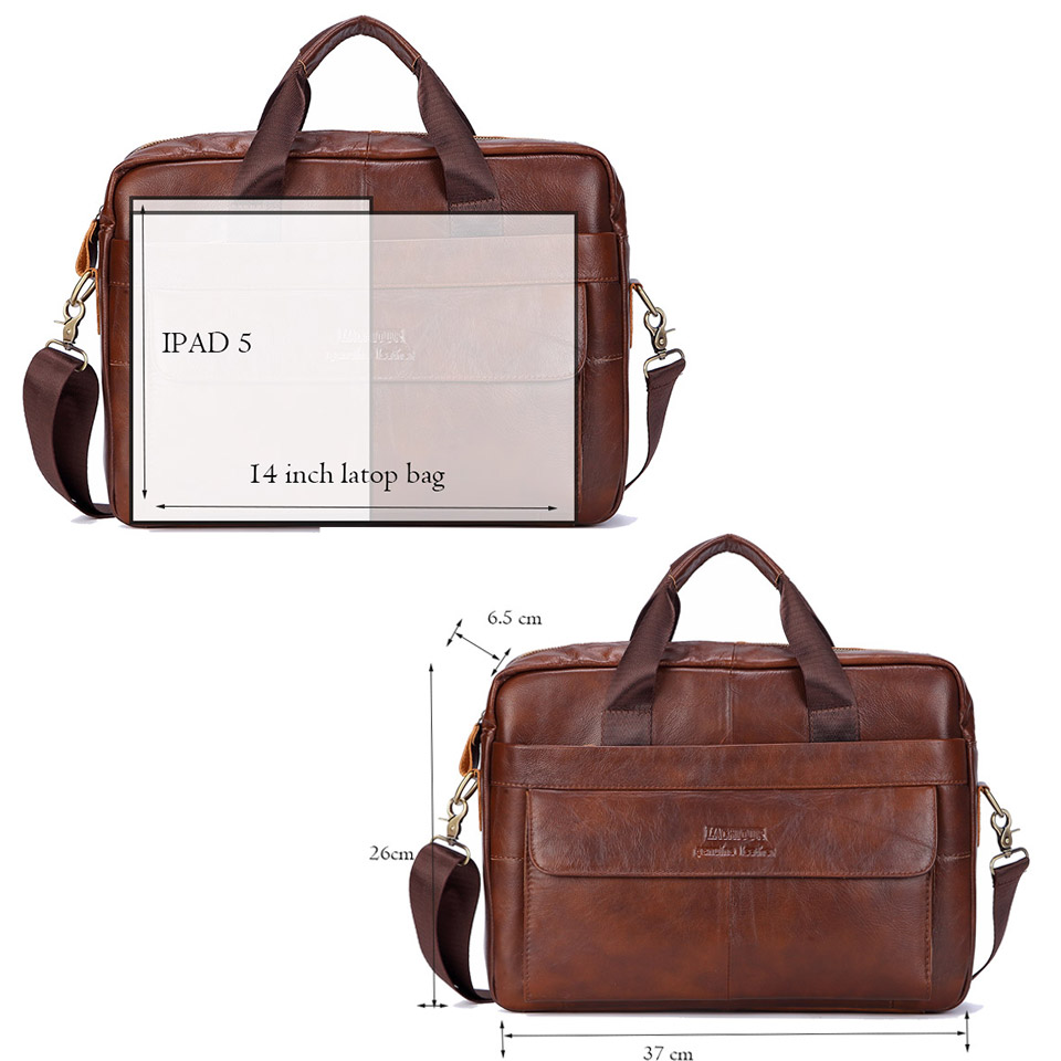 남자 진짜 가죽 핸드백 캐주얼 가죽 노트북 가방 남성  - Leather Briefcase 리뷰 및 가격