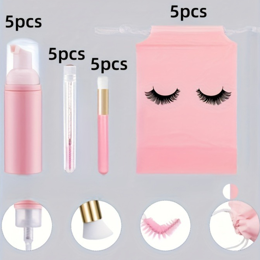 20개 속눈썹 관리 키트 - 5개 폼 펌프 + 5개 디 - Travel Luggage Set 리뷰 및 가격