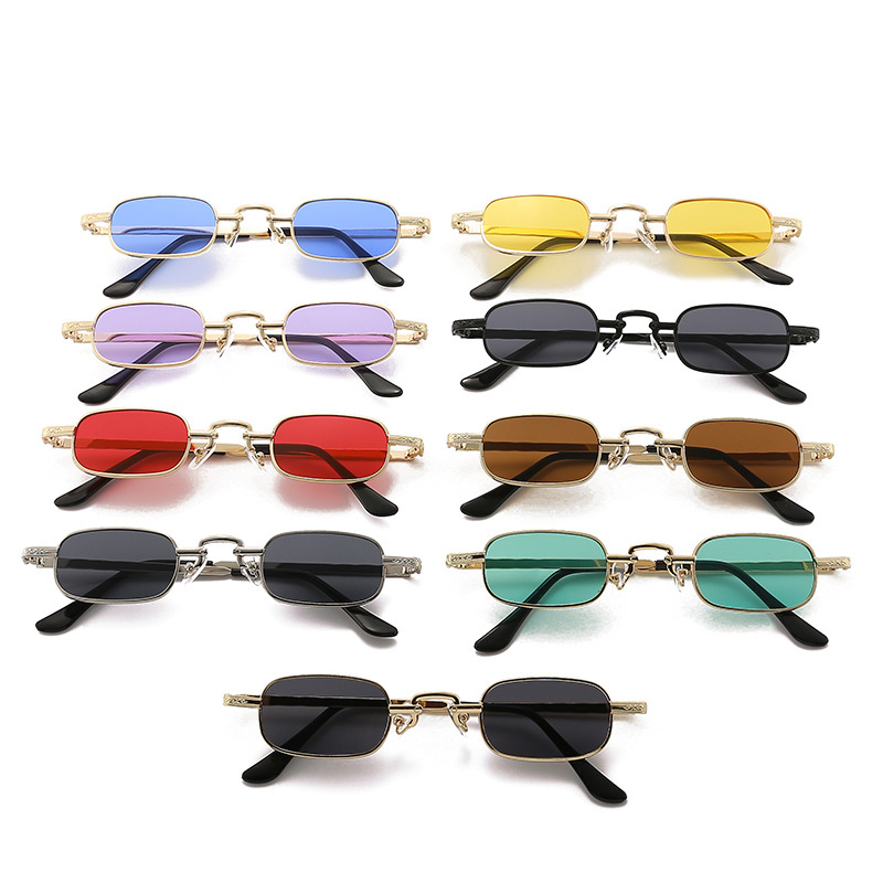 새로운 소형 프레임 사각 선글라스 트렌디한 컬러풀 남녀 - Sunglasses Uv400 리뷰 및 가격