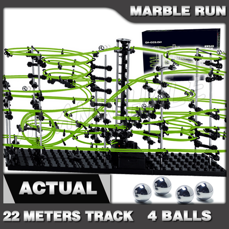 2200cm 레일 레벨 4 대리석 런 야광 롤러코스터  - Marble Coaster Set 리뷰 및 가격