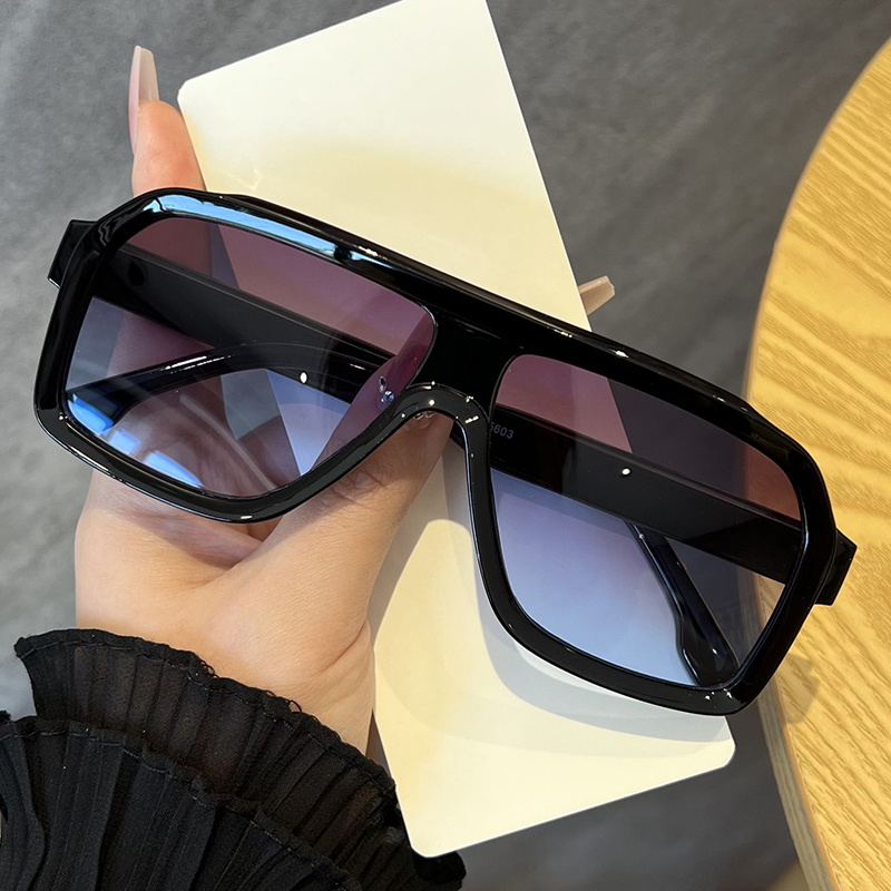 오버사이즈 사각형 빛 차단 안경 남녀 공용 두꺼운 프레 - Designer Sunglasses 리뷰 및 가격