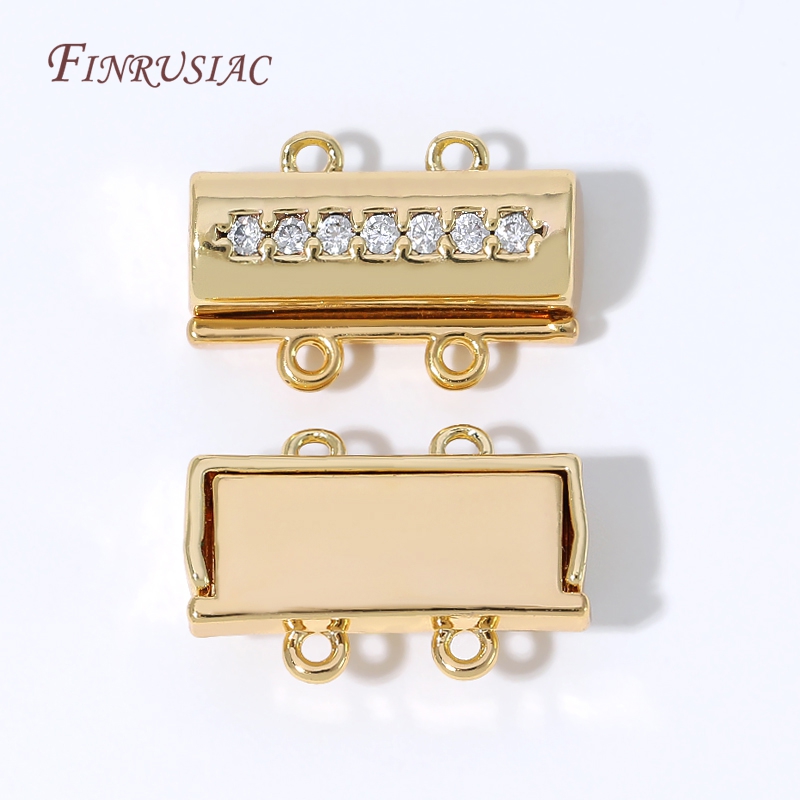 자석 목걸이 잠금장치 18K 금도금 커넥터 이중 구멍  - Gold Plated Jewelry 리뷰 및 가격