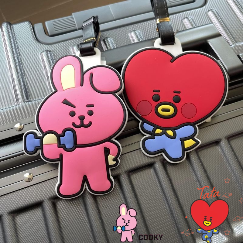 BT21 만화 귀여운 키체인 카와이 유니섹스 수하물 태 - Travel Luggage Set 리뷰 및 가격