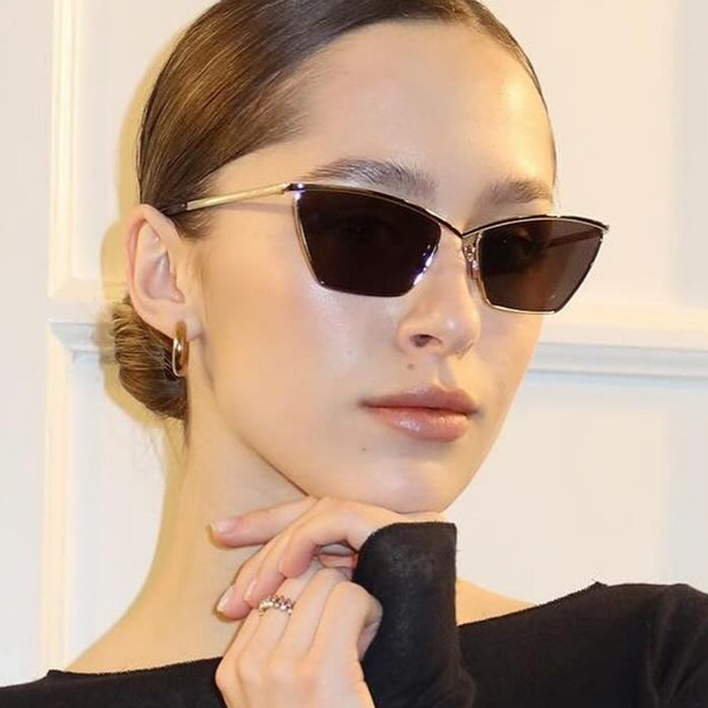 새로운 메탈 캣아이 패션 레트로 개성 있는 선글라스 야 - Sunglasses Uv400 리뷰 및 가격