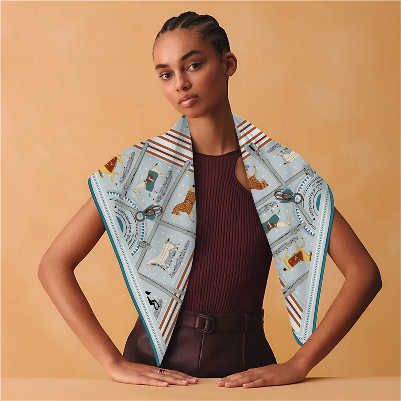90CM 패션 프린트 캐시미어 실크 스카프 디자이너 명 - Cashmere Scarf 리뷰 및 가격