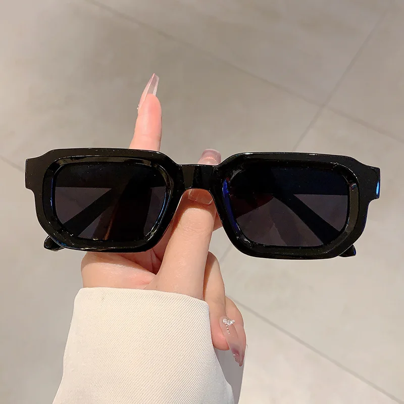 빈티지 직사각형 프레임 선글라스 야외 남성 선글라스 럭 - Designer Sunglasses 리뷰 및 가격