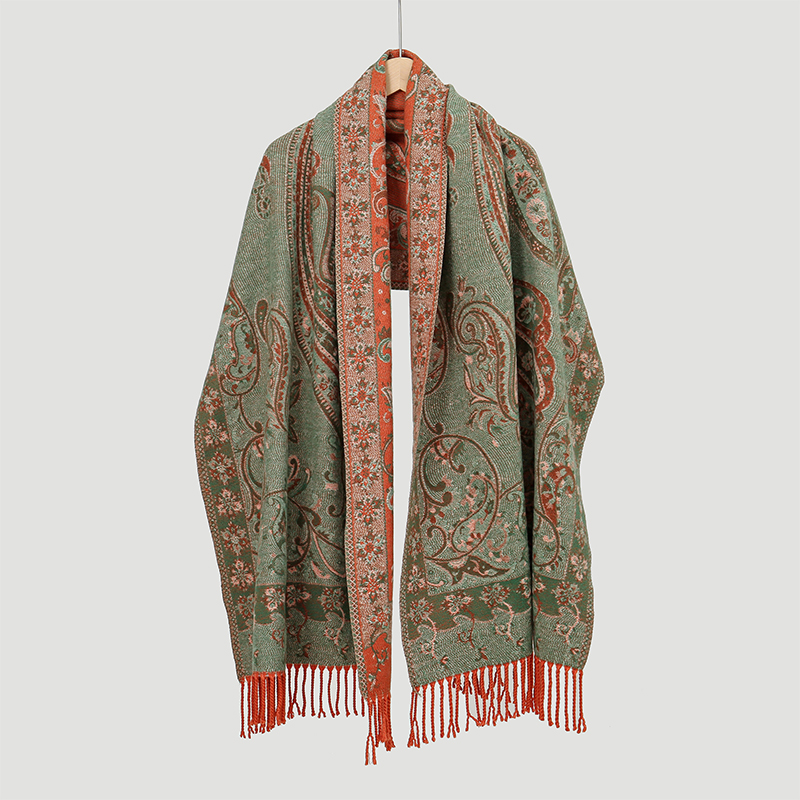 2024 패션 민족 스타일 여성 페이즐리 자카드 스카프 - Cashmere Scarf 리뷰 및 가격