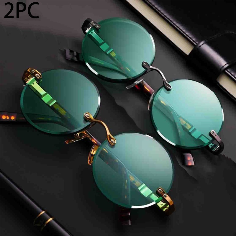 패션 클래식 무테 선글라스 여성 남성용 원형 렌즈 선글 - Designer Sunglasses 리뷰 및 가격