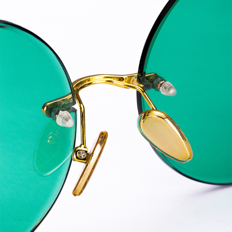 패션 클래식 무테 선글라스 여성 남성용 원형 렌즈 선글 - Designer Sunglasses 리뷰 및 가격