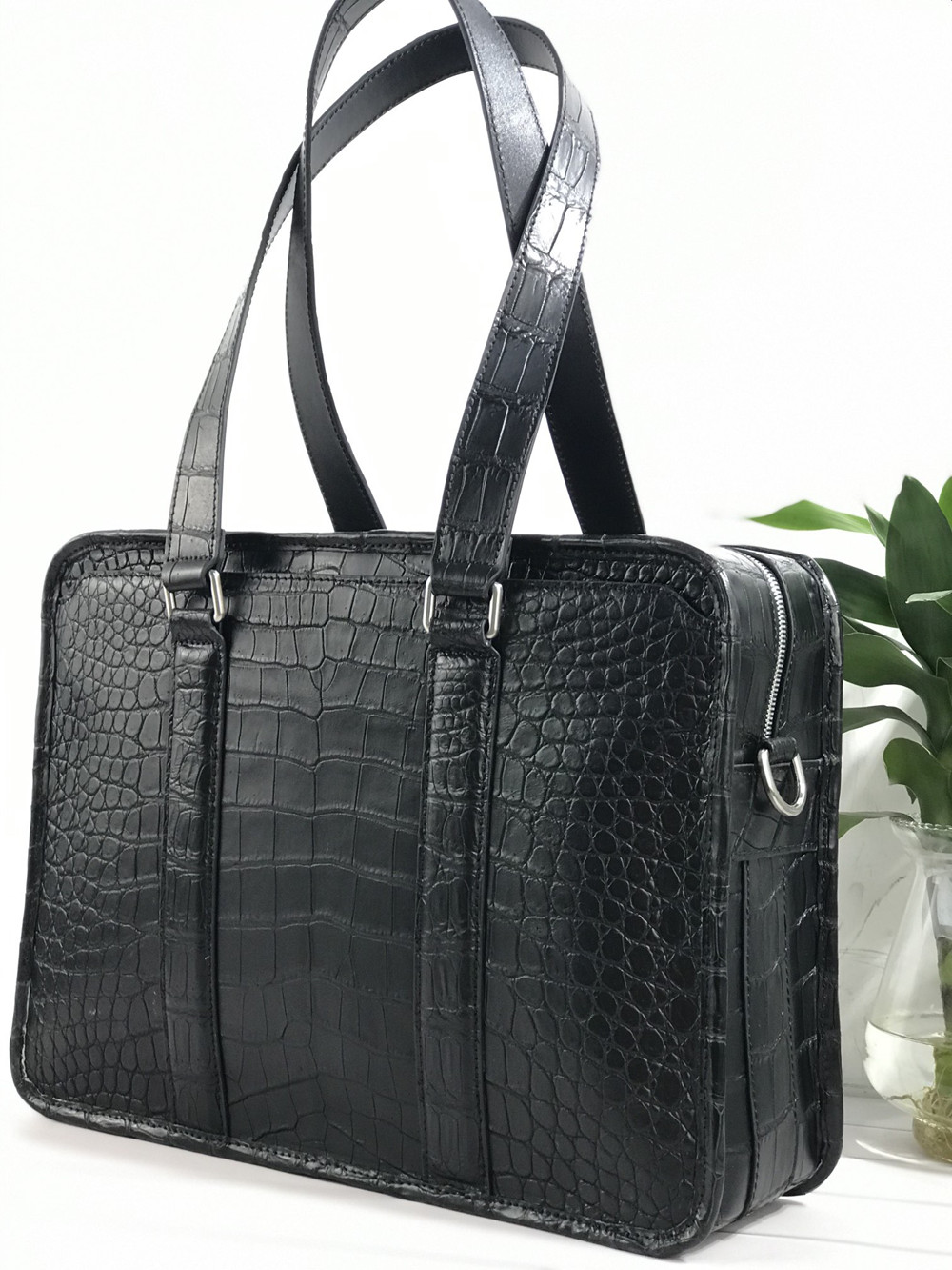 새로운 악어가죽 노트북 가방, 진짜 악어가죽 남성용 서 - Leather Briefcase 리뷰 및 가격
