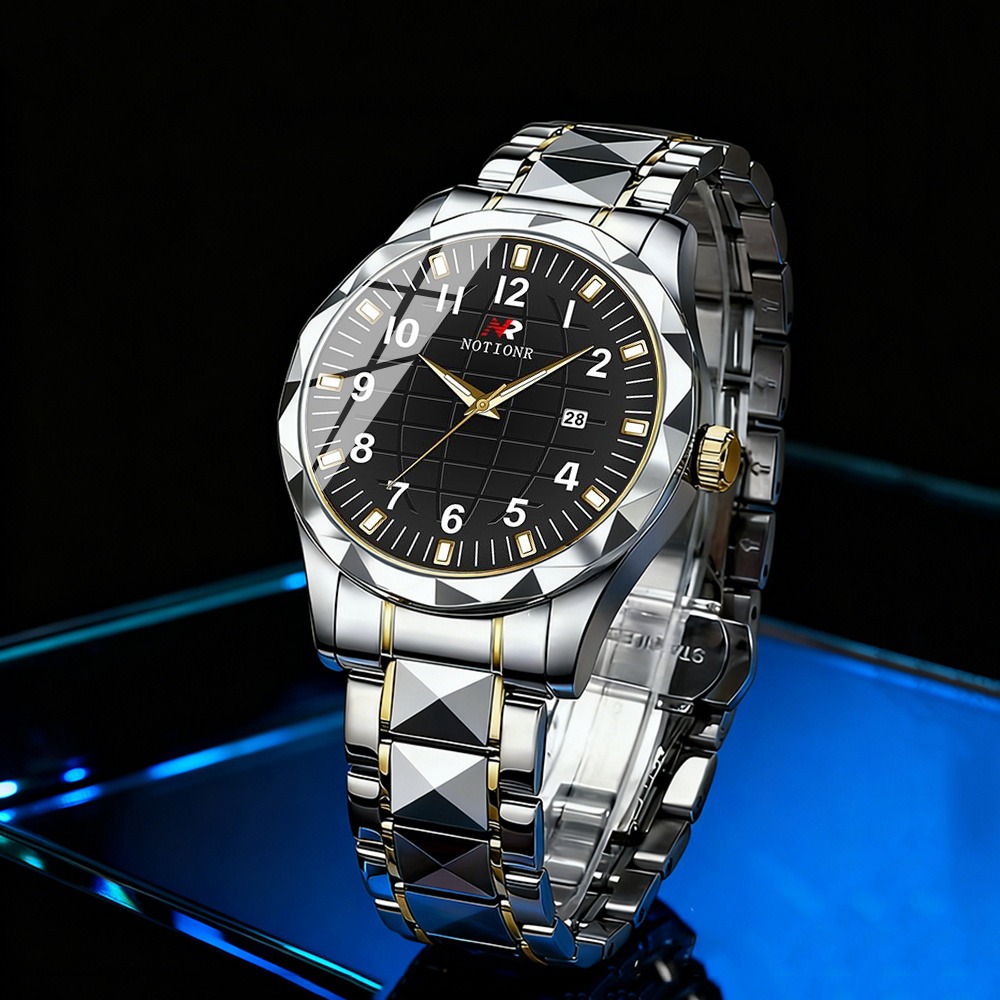 남성용 스테인리스 스틸 쿼츠 시계 |   캐주얼 시계  - Luxury Watch Men 리뷰 및 가격