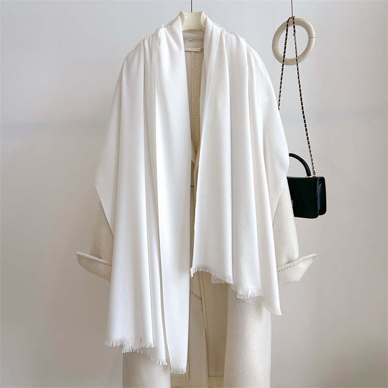 럭셔리 겨울 캐시미어 스카프 여성 솔리드 손수건 따뜻한 - Cashmere Scarf 리뷰 및 가격