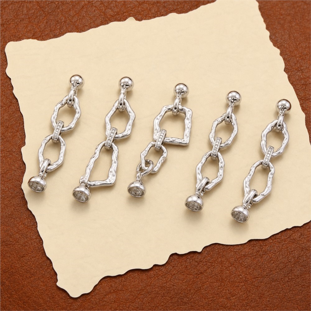 1 조각 18k 금도금 간단한 타원형 불규칙 연결 버클 - Gold Plated Jewelry 리뷰 및 가격