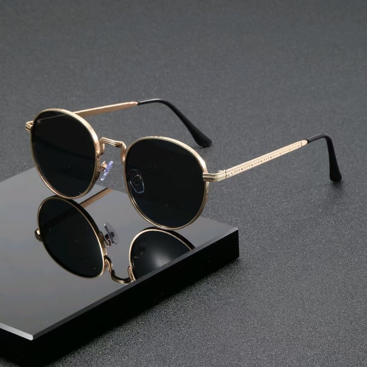 패션 클래식 라운드 선글라스 남녀 공용 빈티지 메탈 아 - Designer Sunglasses 리뷰 및 가격
