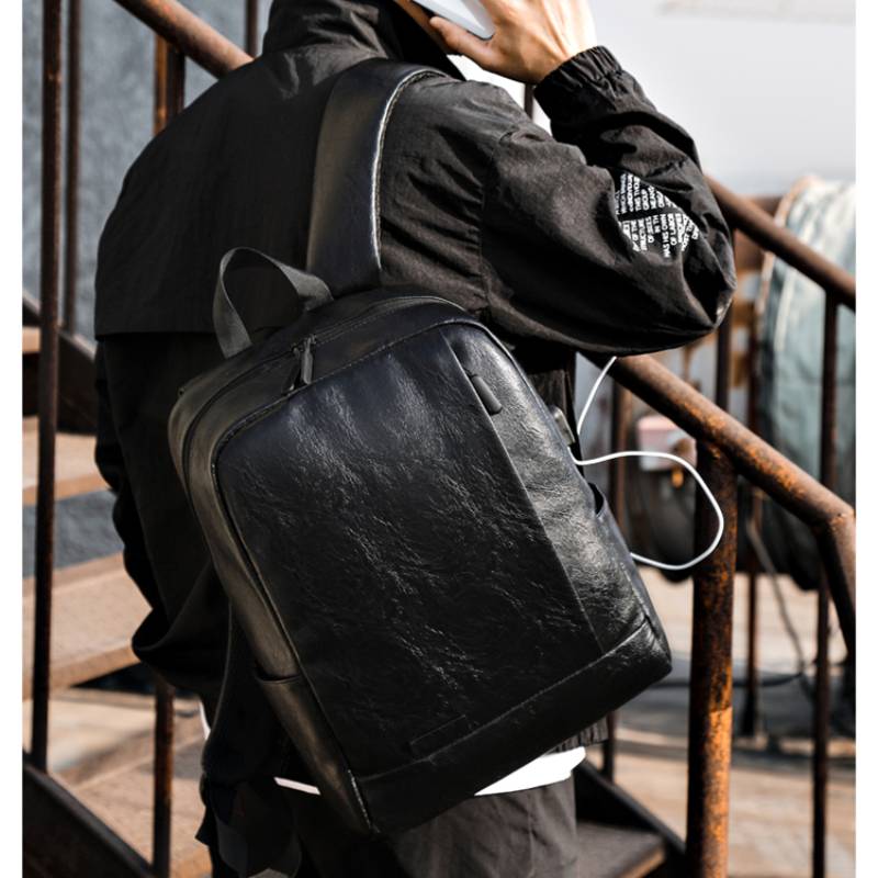 남자 유행 배낭 PU 가죽 가방 서류 가방 사무실 캐주 - Leather Briefcase 리뷰 및 가격