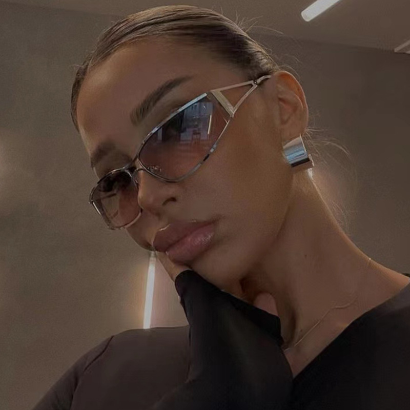 새로운 Y2k 선글라스 여성 남성 메탈 브랜드 디자이너 - Designer Sunglasses 리뷰 및 가격