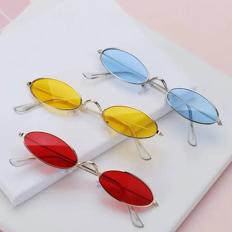 레트로 스타일의 작은 프레임의 타원형 선글라스, 빈티지 - Designer Sunglasses 리뷰 및 가격