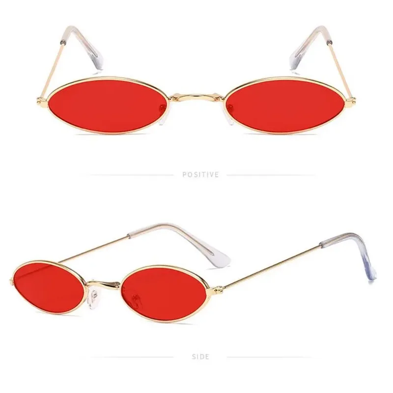레트로 스타일의 작은 프레임의 타원형 선글라스, 빈티지 - Designer Sunglasses 리뷰 및 가격