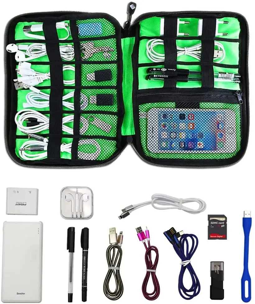 케이블 정리 보관 가방 시스템 키트 케이스 USB 데이 - Travel Luggage Set 리뷰 및 가격
